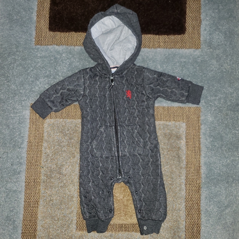 Grey winter onesie
